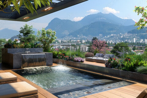 Fountain and Water Features for Rooftop Gardens: Bringing Nature Up High