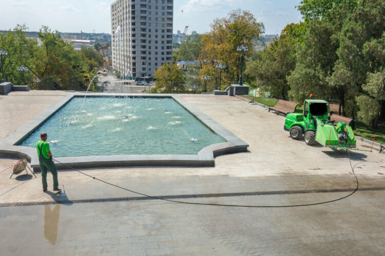 How Pressure Washing Extends the Lifespan of Your Fountain